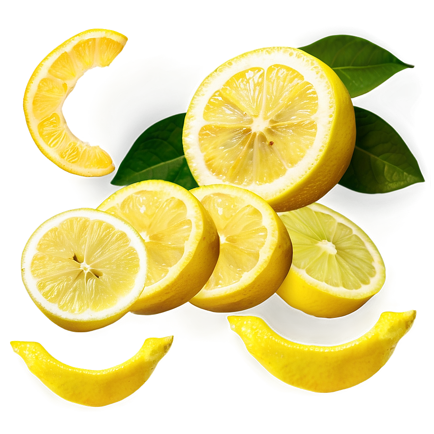 Organic Lemon Slices Png Tsn12