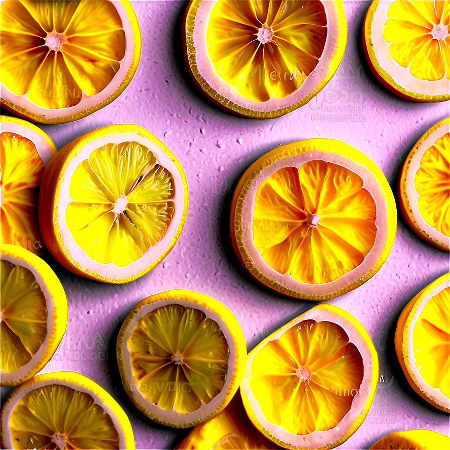 Organic Lemon Slices Png Yft