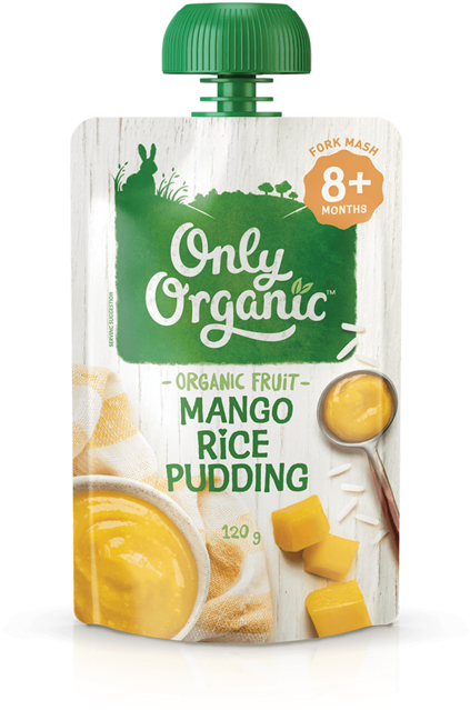 Organic Mango Rice Pudding Packaging