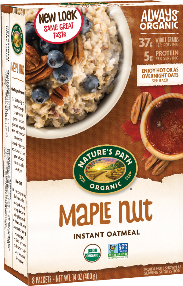 Organic Maple Nut Oatmeal Packet