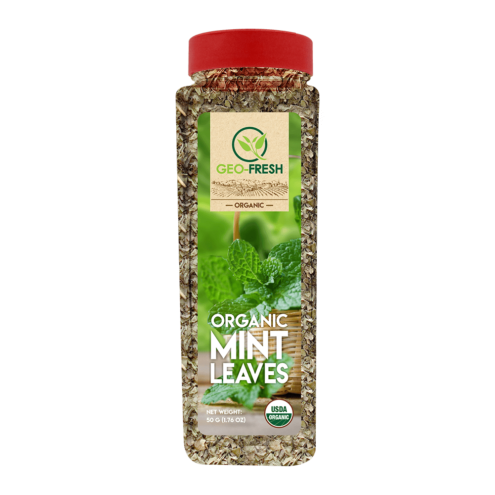 Organic Mint Leaves Spice Jar