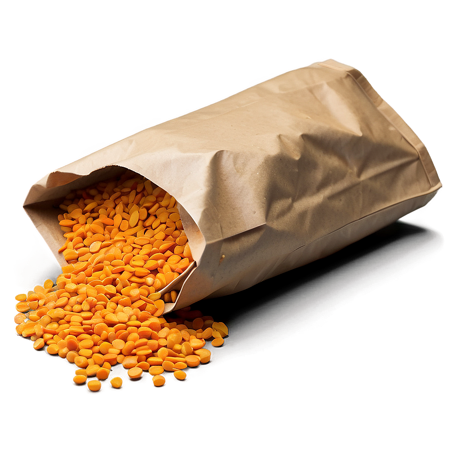 Organic Red Lentils Bag Png 06252024