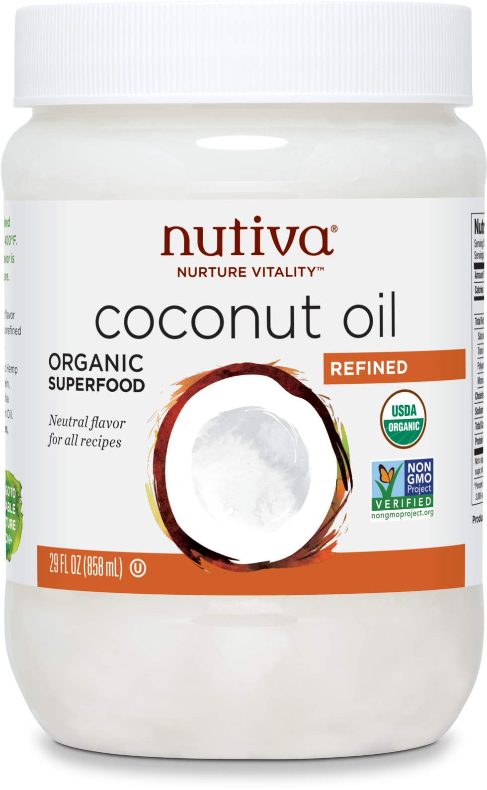 Organic Refined Coconut Oil Jar