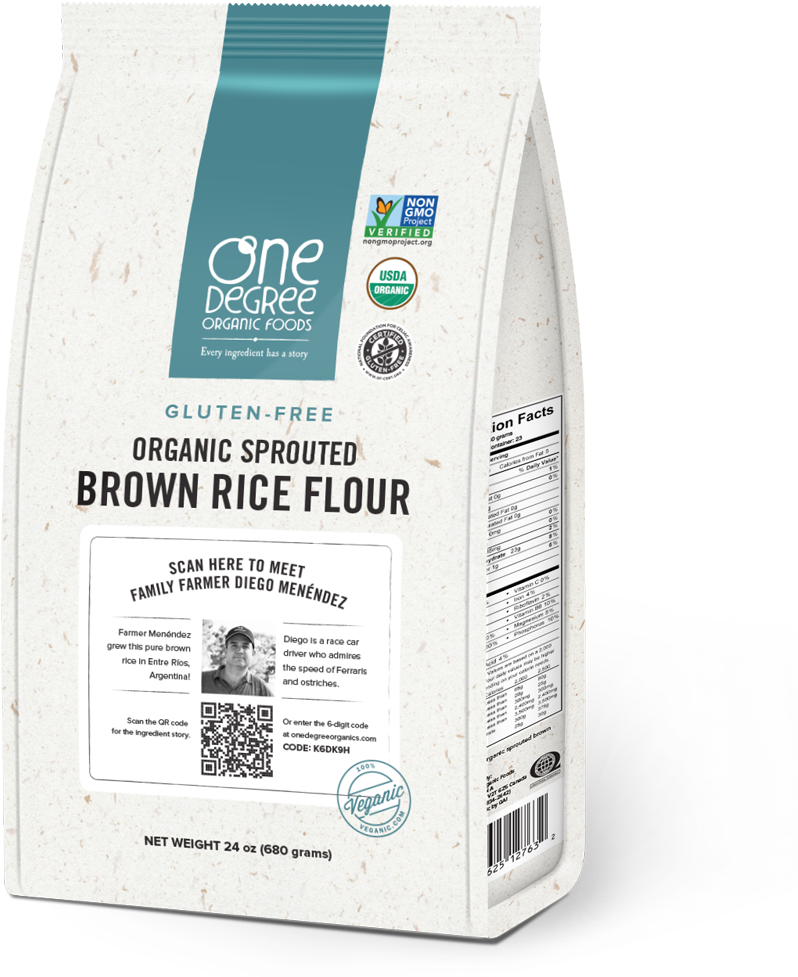 Organic Sprouted Brown Rice Flour Package