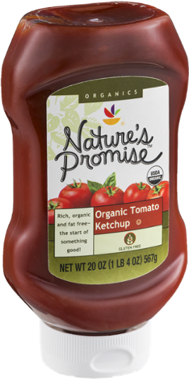 Organic Tomato Ketchup Bottle