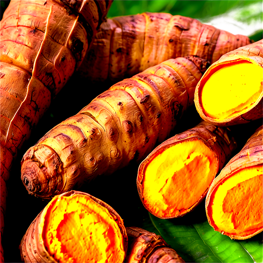 Organic Turmeric Root Png Uiw