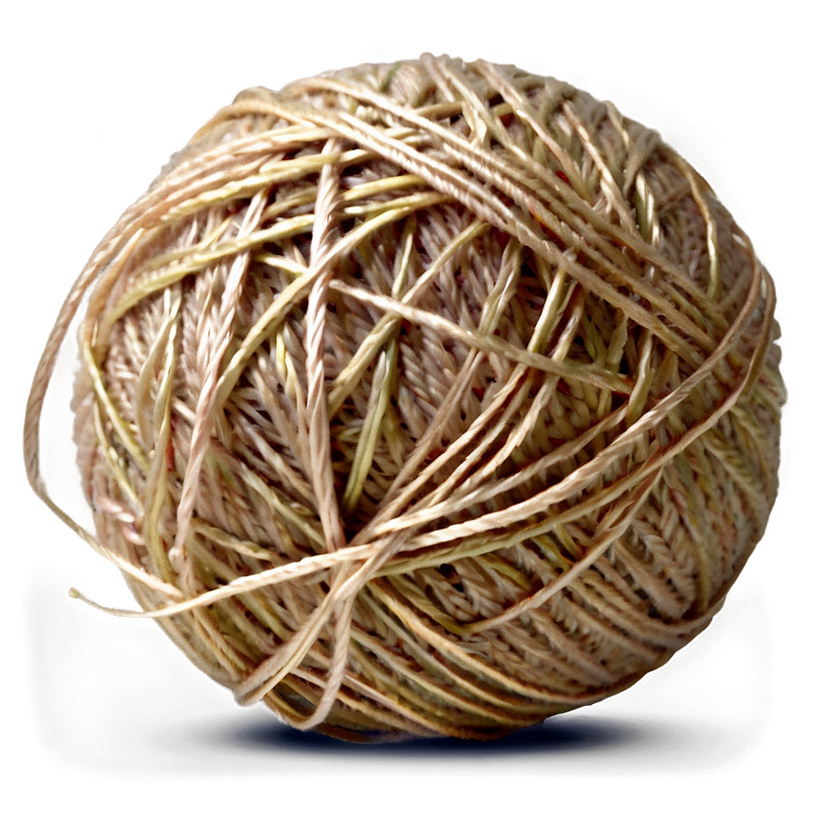 Organic Yarn Ball Png 06212024