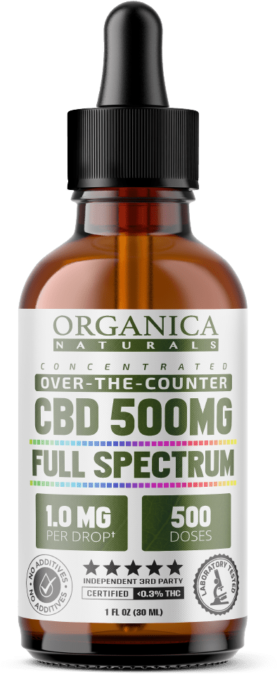 Organica Naturals C B D Oil Dropper Bottle