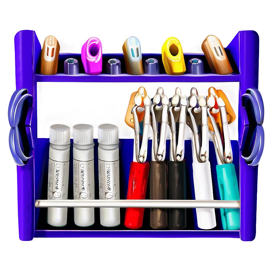 Organized Art Supplies Cabinet Png 99