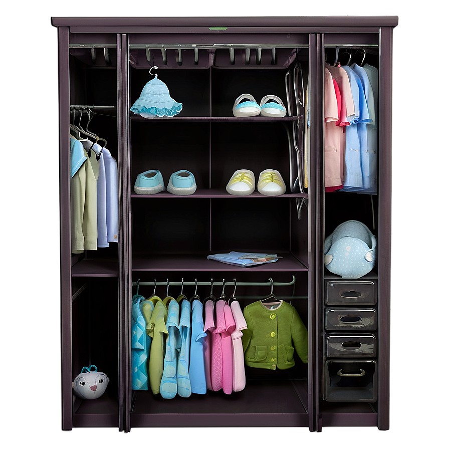 Organized Baby Nursery Closet Png 06212024