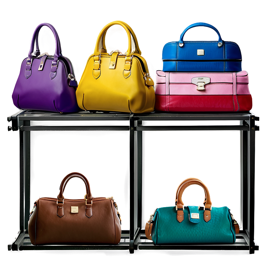 Organized Handbag Shelf Png Myw