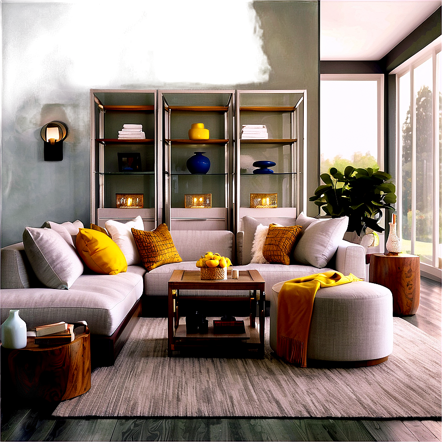 Organized Living Room Design Png 84