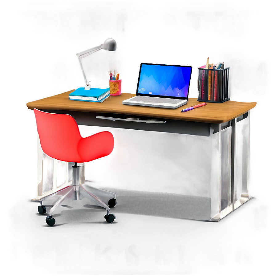 Organized Study Table Png Rha35