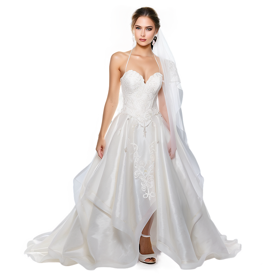 Organza Wedding Dresses Png Npr37