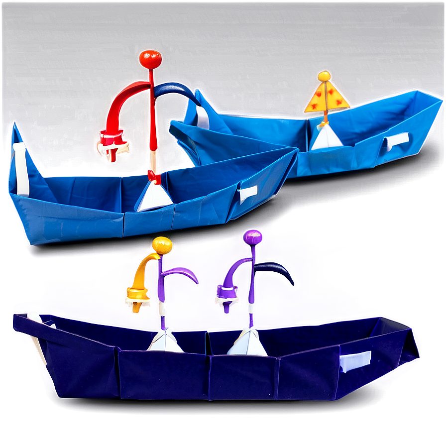 Origami Boat Instruction Png Qbr