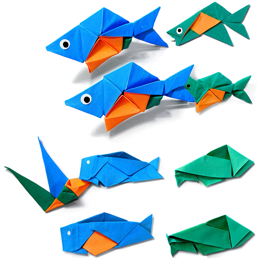 Origami Fish Art Png Uxk81