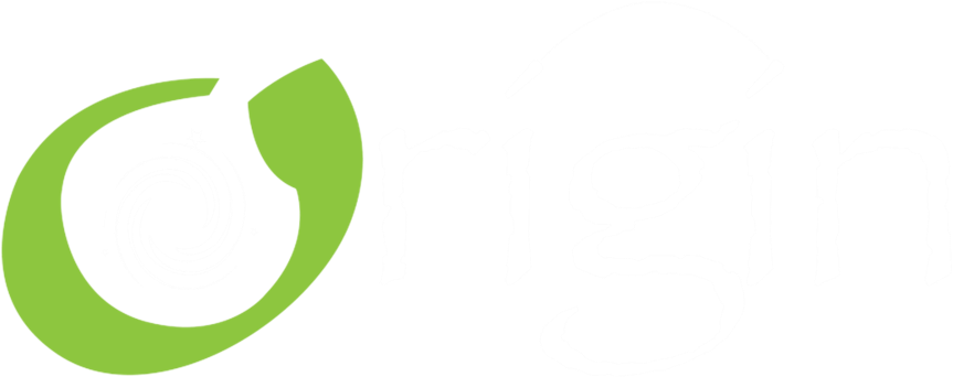Origin Logo Whiteon Teal