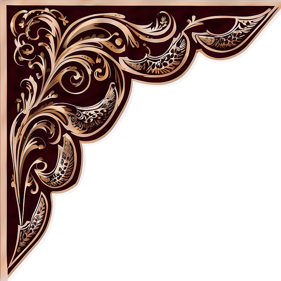 Ornamental Corner Vector Png Dhf16