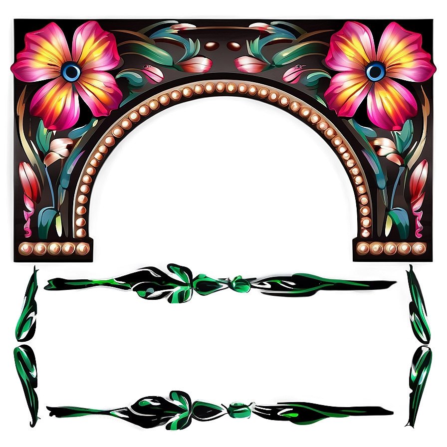 Ornamental Floral Divider Png 06132024