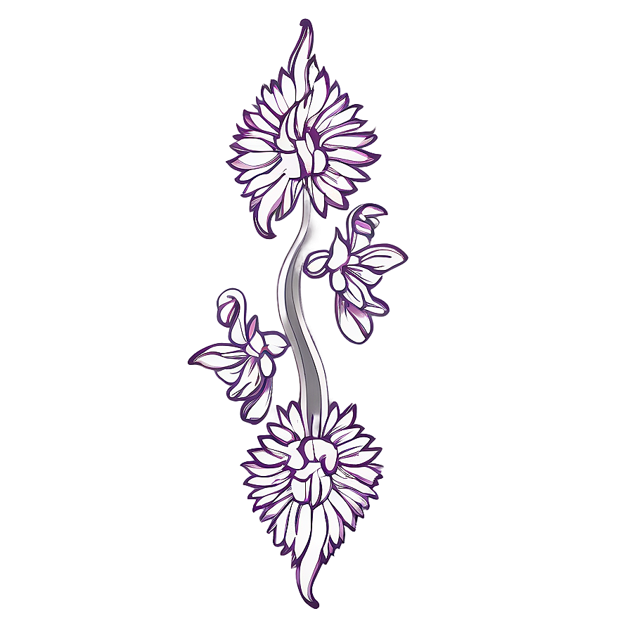 Ornamental Flower Drawing Png 06272024