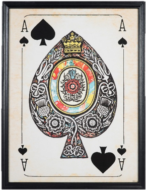 Ornate Aceof Spades Card Artwork