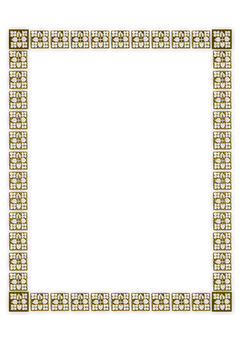 Ornate Black Gold Frame