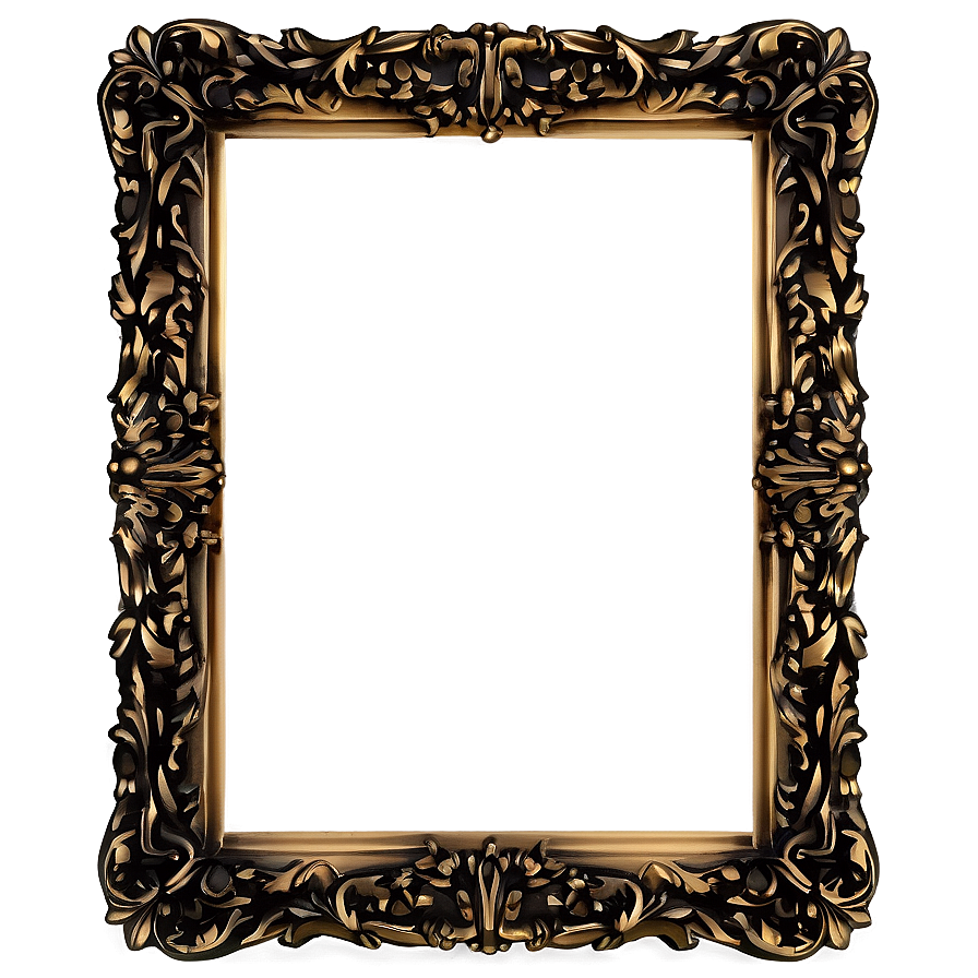 Ornate Bronze Frame Png 39