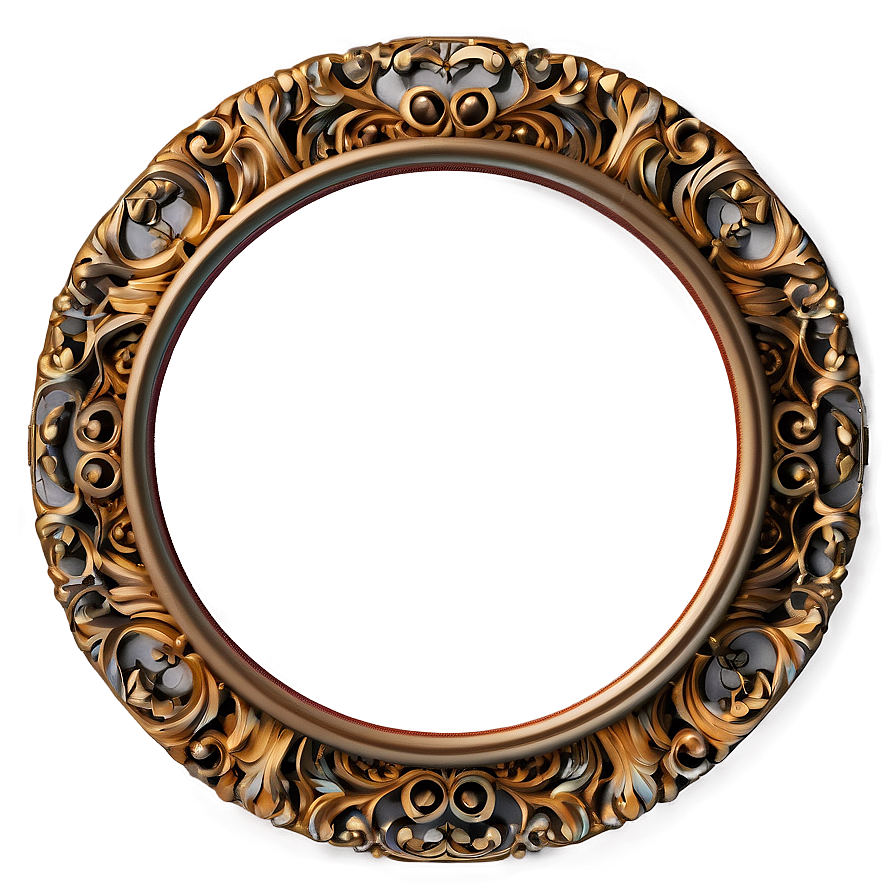 Ornate Circle Frame Png Ksh63