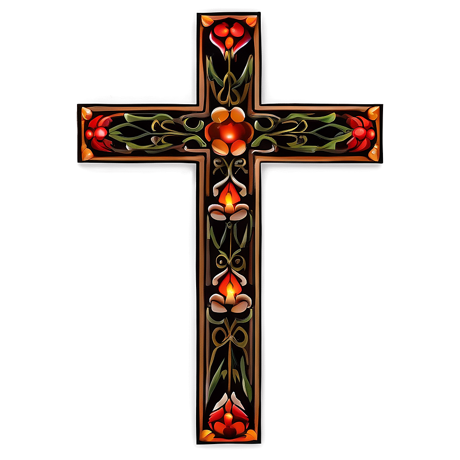 Ornate Cross Pattern Png Scw