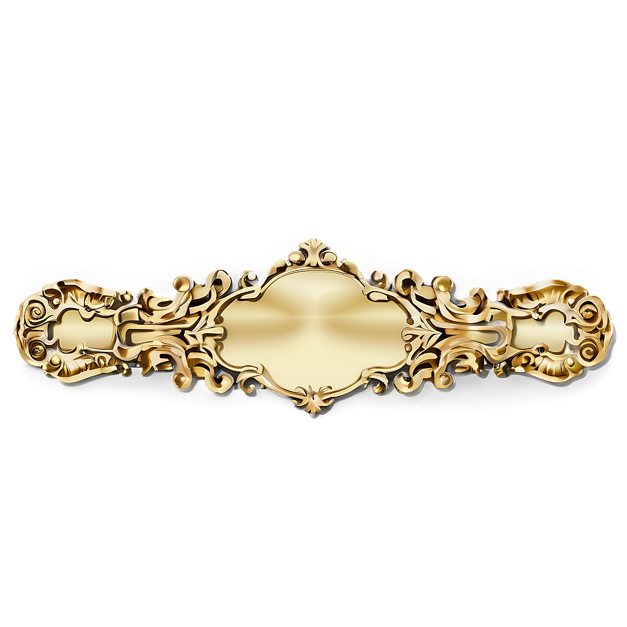 Ornate Gold Plate Png Gdx60