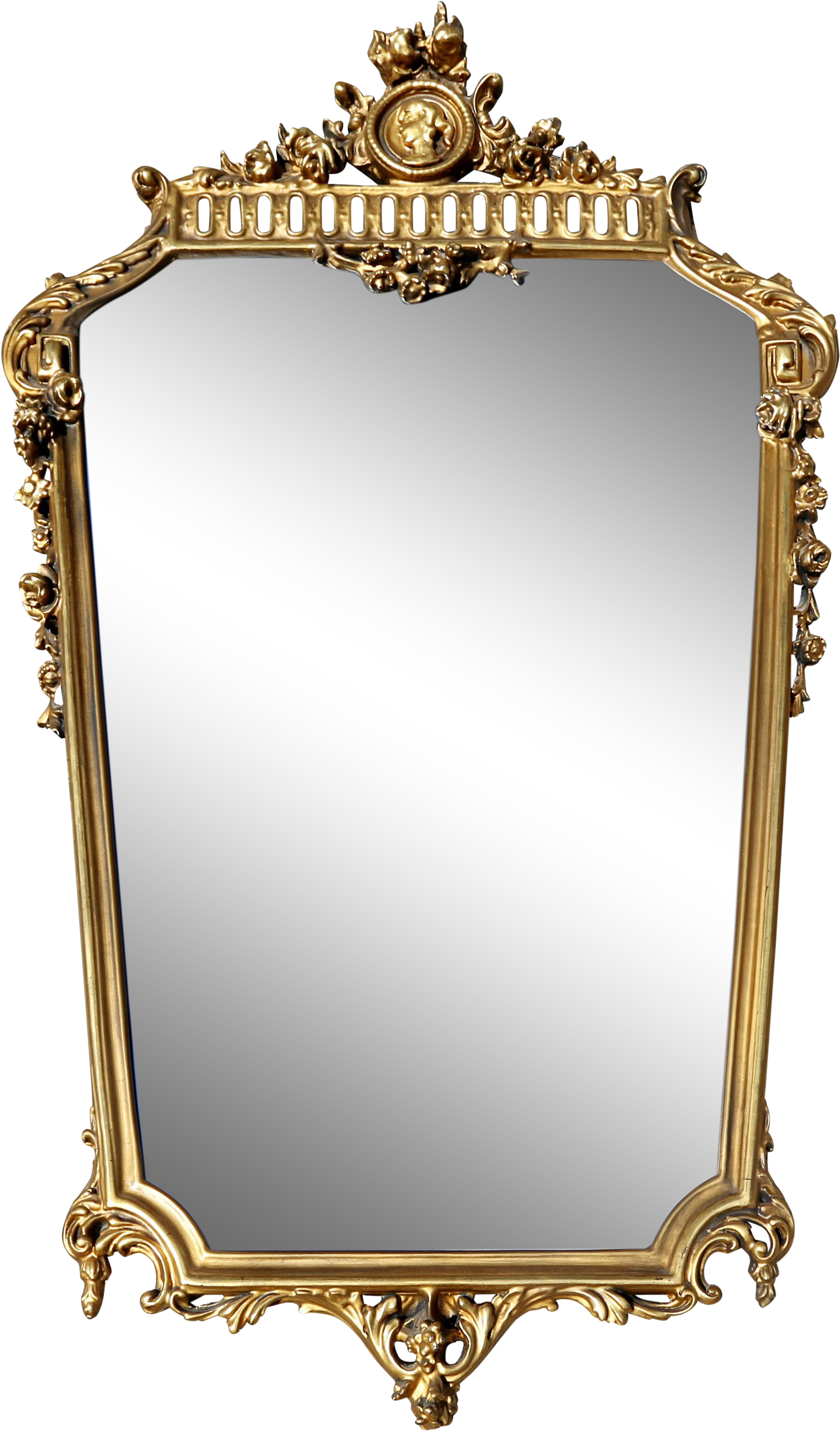 Ornate Golden Antique Mirror