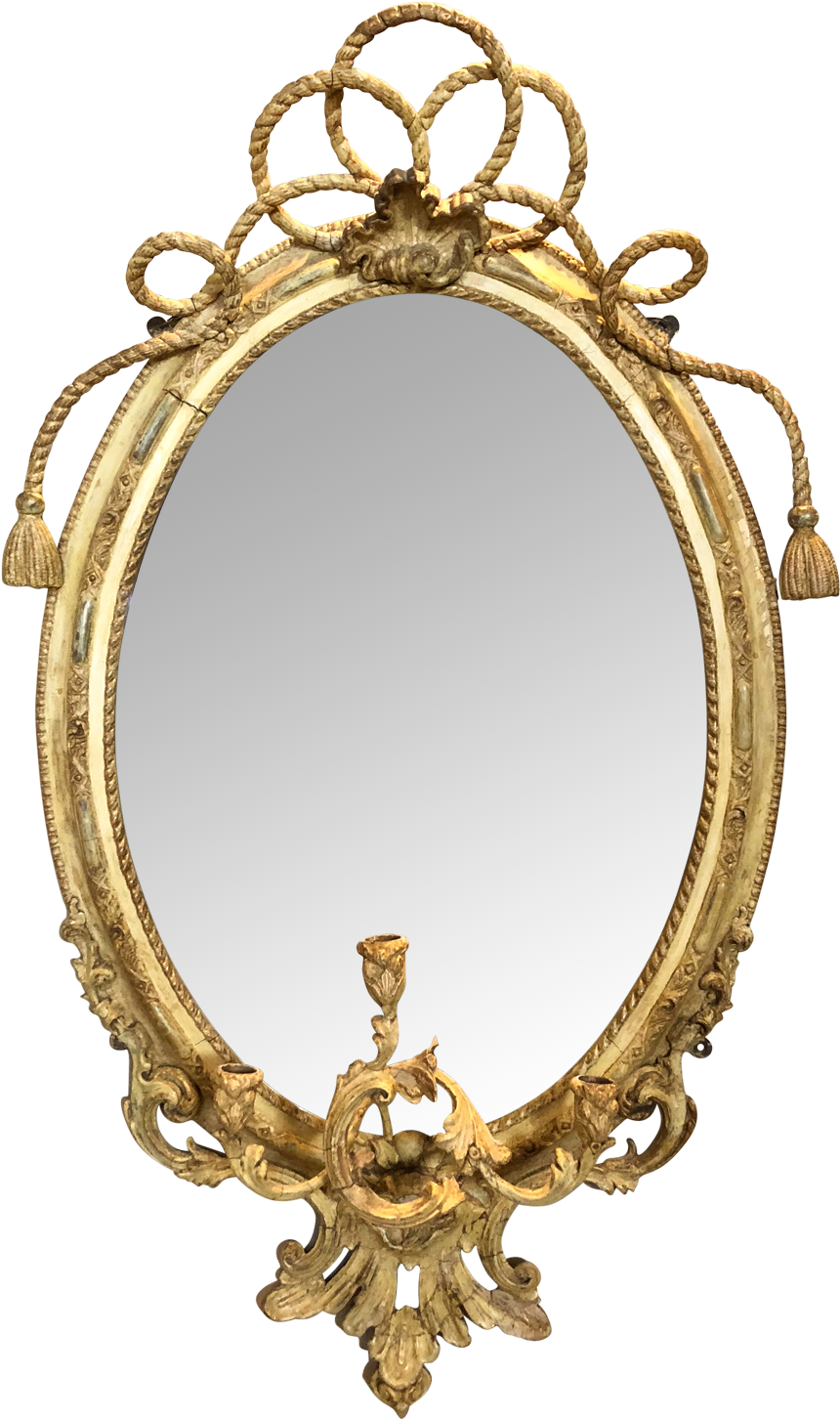 Ornate Golden Antique Mirror