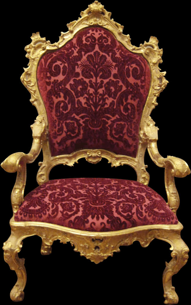 Ornate Golden Baroque Chair