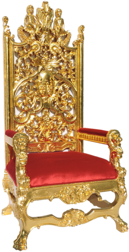 Ornate Golden Royal Throne