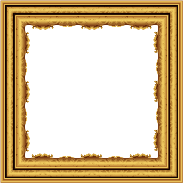 Ornate Golden Square Frame