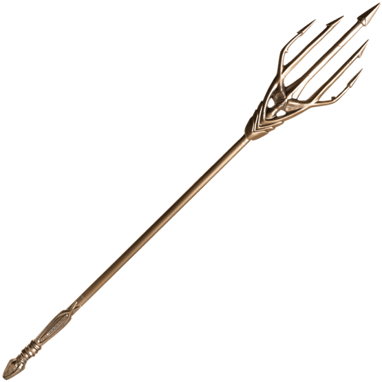 Ornate Golden Trident Weapon