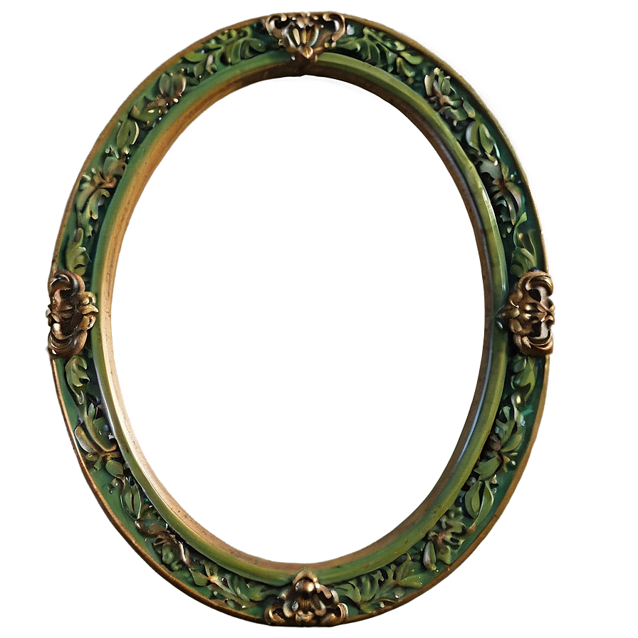 Ornate Green Frame Png 06262024