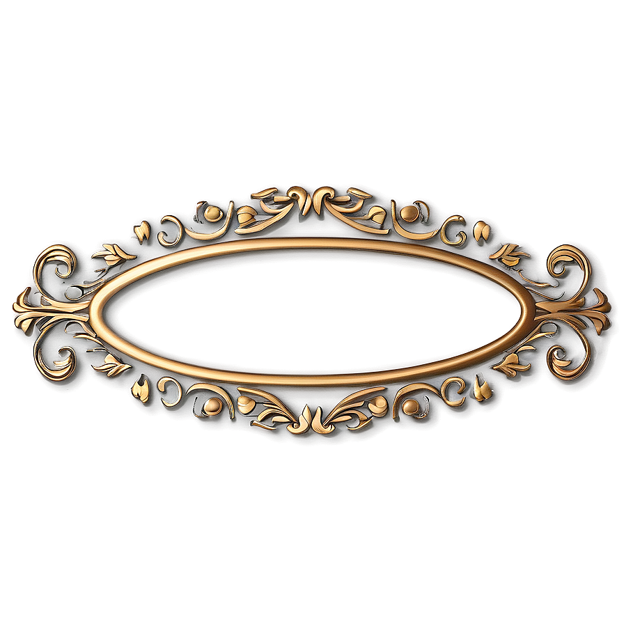 Ornate Oval Border Png Gmv