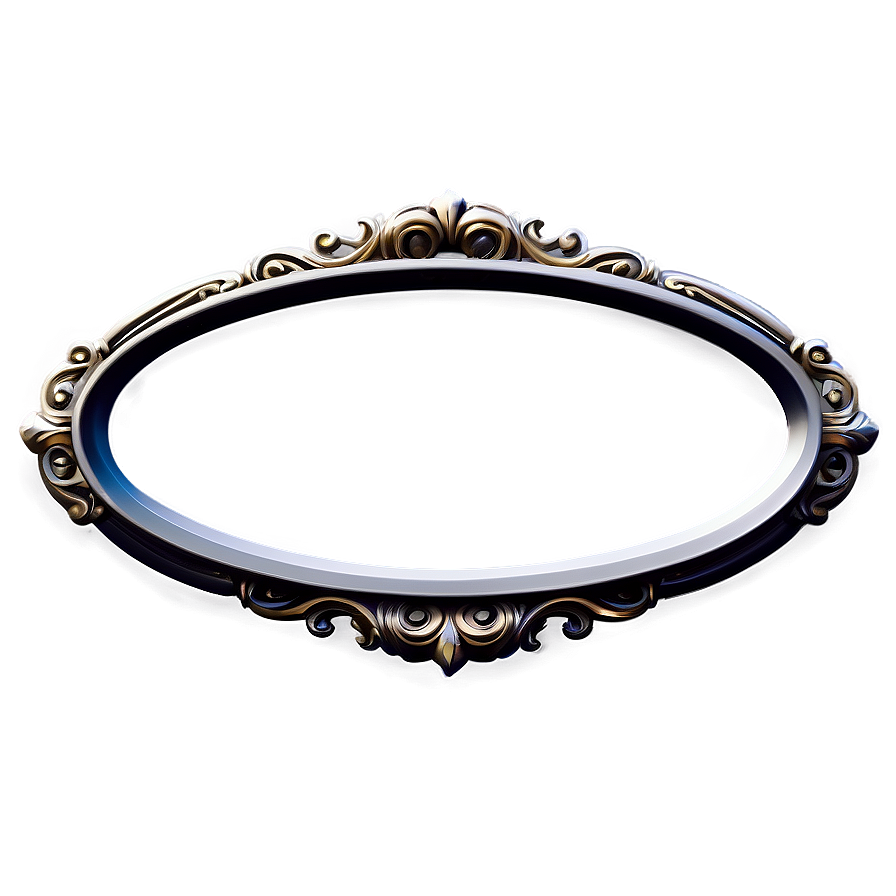 Ornate Oval Border Png Oaf