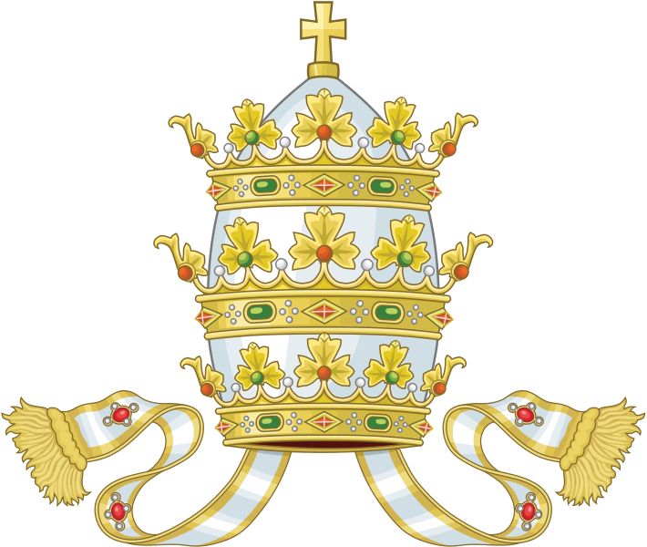 Ornate Papal Tiara Illustration