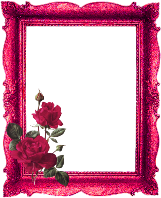 Ornate Rose Frame Design