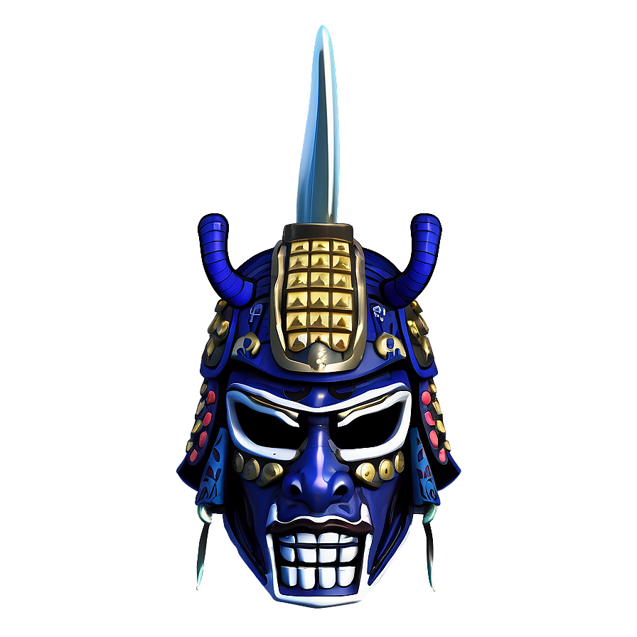 Ornate Samurai Helmet Png Haw