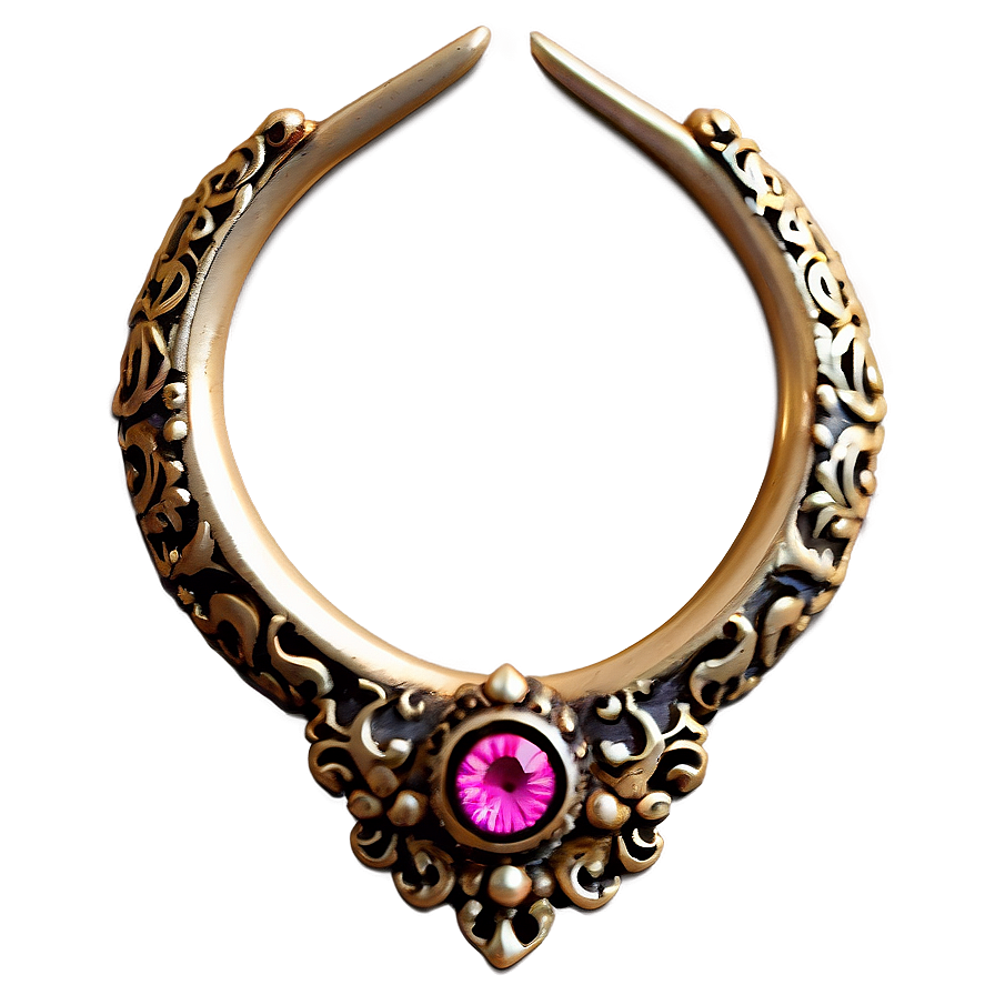 Ornate Septum Piercing Png Bbl89