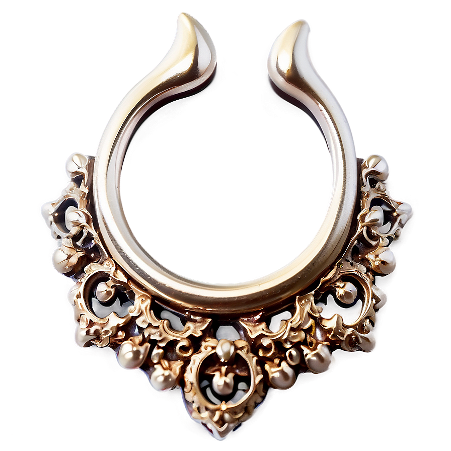 Ornate Septum Piercing Png Sii49