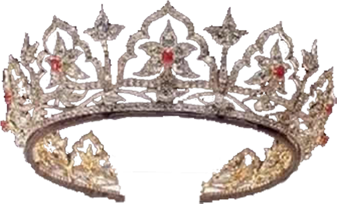 Ornate Silver Crownwith Gems