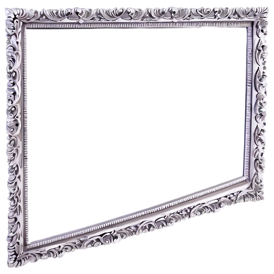 Ornate Silver Picture Frame Png Rdl