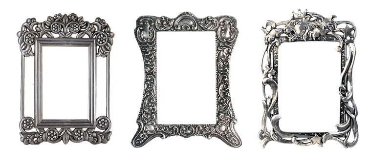 Ornate Silver Picture Frames