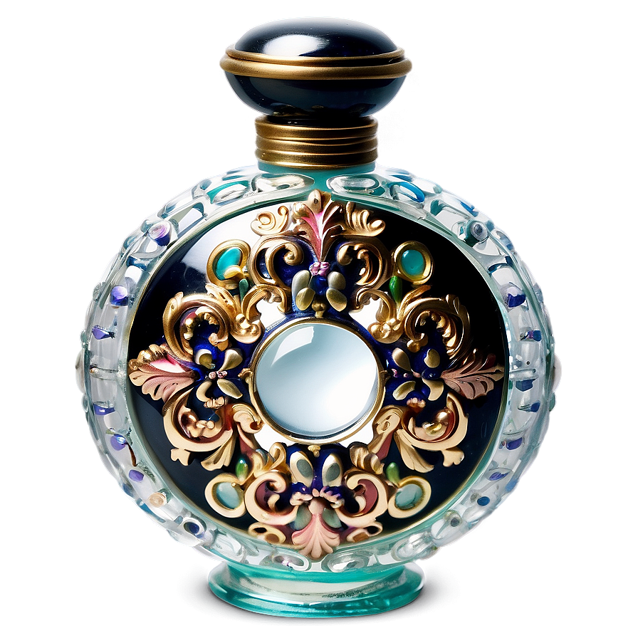 Ornate Victorian Perfume Bottle Png Djx