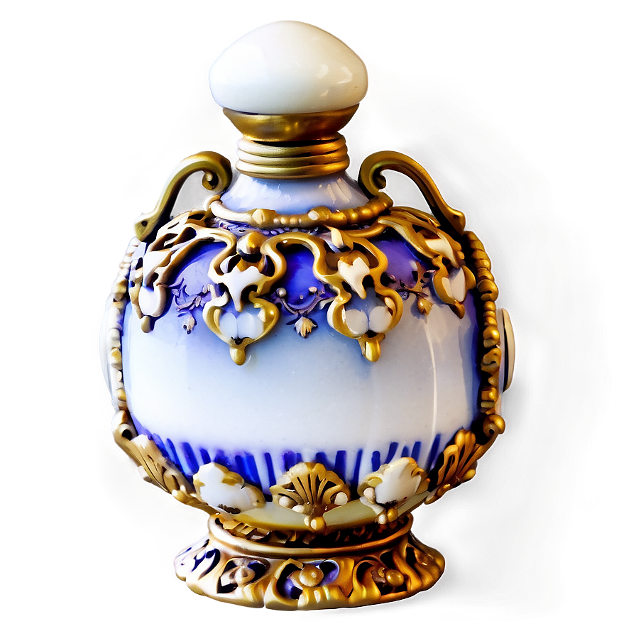 Ornate Victorian Perfume Bottle Png Iwf89