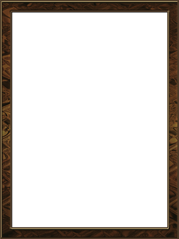 Ornate Wooden Frame Black Center